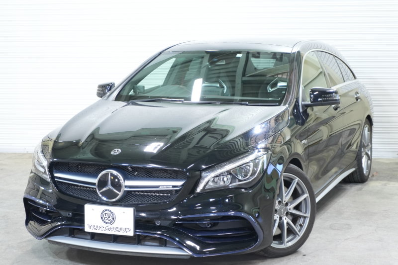 AMG CLAクラス CLA45 4MATIC ｼｭｰﾃｨﾝｸﾞﾌﾞﾚｰｸ AMGｱﾄﾞﾊﾞﾝｽﾄﾞP&ﾚｰﾀﾞｰｾｰﾌﾃｨPKG　後期 ｷｰﾚｽｺﾞｰ 黒革 ﾊﾟﾉﾗﾏSR ｼｰﾄﾋｰﾀｰ 純正ﾅﾋﾞTV CarPlay Bｶﾒﾗ PTS LEDﾍｯﾄﾞﾗｲﾄ 381ps AMG19AW　2年保証