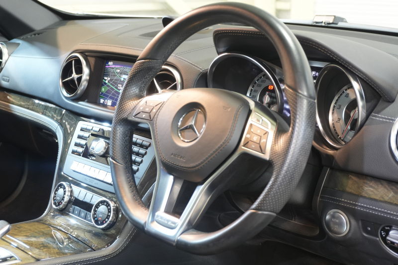 メルセデスベンツ SLクラス SL350 ﾌﾞﾙｰｴﾌｨｼｪﾝｼｰ AMGｽﾎﾟｰﾂ&ﾚｰﾀﾞｰｾｰﾌﾃｨPKG　黒革 ｼｰﾄﾋｰﾀｰ ｴｱｽｶｰﾌ ABCｻｽ 純正ﾅﾋﾞ ﾌﾙｾｸﾞTV Bｶﾒﾗ ﾏｼﾞｯｸｽｶｲﾙｰﾌ ACC 自動Rゲート/ﾊﾝｽﾞﾌﾘｰA  AMGｴｱﾛ＆19ｲﾝﾁAW　2年保証