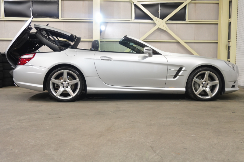 メルセデスベンツ SLクラス SL350 ﾌﾞﾙｰｴﾌｨｼｪﾝｼｰ AMGｽﾎﾟｰﾂ&ﾚｰﾀﾞｰｾｰﾌﾃｨPKG　黒革 ｼｰﾄﾋｰﾀｰ ｴｱｽｶｰﾌ ABCｻｽ 純正ﾅﾋﾞ ﾌﾙｾｸﾞTV Bｶﾒﾗ ﾏｼﾞｯｸｽｶｲﾙｰﾌ ACC 自動Rゲート/ﾊﾝｽﾞﾌﾘｰA  AMGｴｱﾛ＆19ｲﾝﾁAW　2年保証