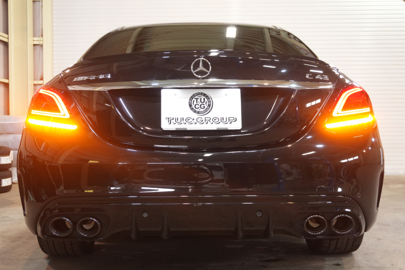 AMG Cクラス C43 4MATIC ｴｸｽｸﾙｰｼﾌﾞ ﾚｰﾀﾞｰSP 後期 黒革 ｼｰﾄﾋｰﾀｰ ﾊﾟﾉﾗﾏSR 純正ﾅﾋﾞ ﾌﾙｾｸﾞTV CarPlay ﾍｯﾄﾞｱｯﾌﾟD ﾌﾞﾙﾒｽﾀｰ Bｶﾒﾗ 自動ﾄﾗﾝｸ&ﾊﾝｽﾞﾌﾘｰA ｴｱﾊﾞﾗﾝｽPKG 19ｲﾝﾁAW　2年保証