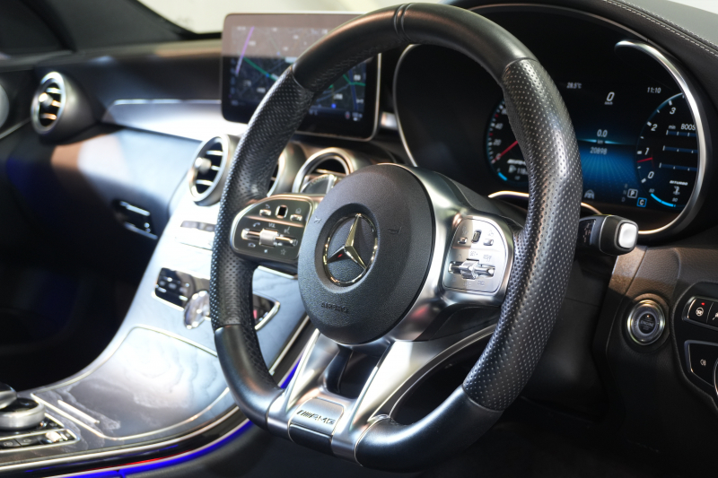 AMG Cクラス C43 4MATIC ｴｸｽｸﾙｰｼﾌﾞ ﾚｰﾀﾞｰSP 後期 黒革 ｼｰﾄﾋｰﾀｰ ﾊﾟﾉﾗﾏSR 純正ﾅﾋﾞ ﾌﾙｾｸﾞTV CarPlay ﾍｯﾄﾞｱｯﾌﾟD ﾌﾞﾙﾒｽﾀｰ Bｶﾒﾗ 自動ﾄﾗﾝｸ&ﾊﾝｽﾞﾌﾘｰA ｴｱﾊﾞﾗﾝｽPKG 19ｲﾝﾁAW　2年保証