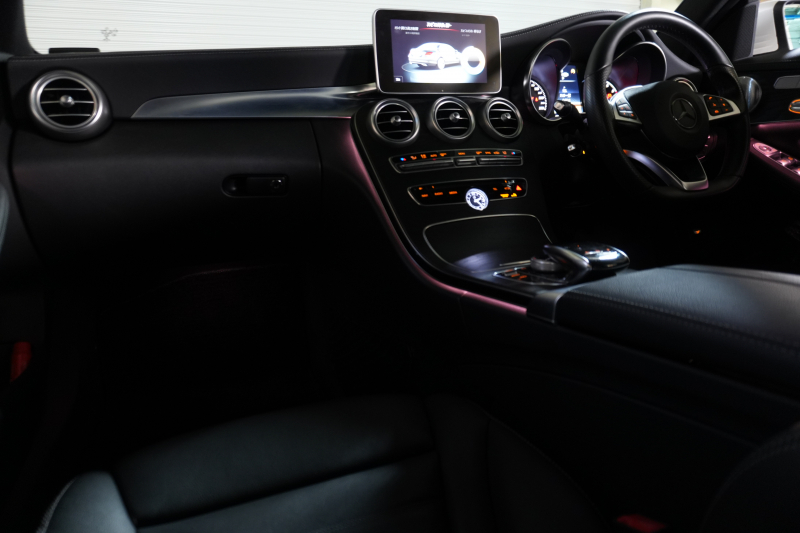 メルセデスベンツ Cクラス C250ｽﾎﾟｰﾂ ﾚｻﾞｰｴｸｽｸﾙｰｼﾌﾞ&ﾌﾟﾚﾐｱﾑｱﾝﾄﾞﾚｰﾀﾞｰｾｰﾌﾃｨPKG　黒革 ｼｰﾄﾋｰﾀｰ ﾊﾟﾉﾗﾏSR HDDﾅﾋﾞ 純正ﾅﾋﾞ ﾌﾙｾｸﾞTV BT ﾌﾞﾙﾒｽﾀｰ HUD Bｶﾒﾗ LEDﾍｯﾄﾞ 自動Rｹﾞｰﾄ/ﾊﾝｽﾞﾌﾘｰA ｴｱﾊﾞﾗﾝｽPKG AMGｴｱﾛ&19ｲﾝﾁAW　2年保証