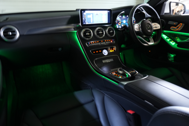 メルセデスベンツ Cクラス C200 ﾜｺﾞﾝ ﾛｰﾚｳｽED ｽﾎﾟｰﾂﾌﾟﾗｽ&ﾚｰﾀﾞｰｾｰﾌﾃｨPKG　後期 黒革 ｼｰﾄﾋｰﾀｰ 純正ﾅﾋﾞ ﾌﾙｾｸﾞTV CarPlay ﾍｯﾄﾞｱｯﾌﾟD Bｶﾒﾗ ﾏﾙﾁﾋﾞｰﾑLED ﾜｲﾔﾚｽﾁｬｰｼﾞﾝｸﾞ AMGｴｱﾛ&18ｲﾝﾁAW　2年保証