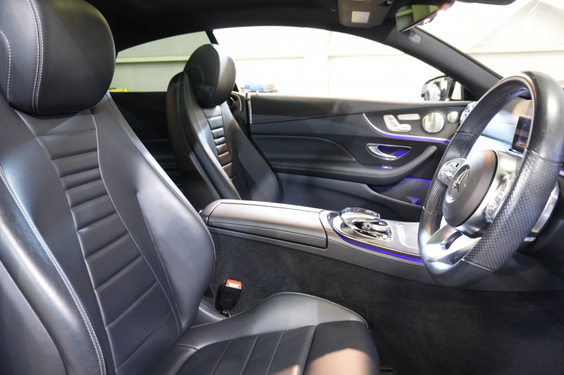 メルセデスベンツ Eクラス E200ｸｰﾍﾟ ｽﾎﾟｰﾂ ﾚｻﾞｰ&ﾚｰﾀﾞｰｾｰﾌﾃｨPKG　中期 黒革 ｼｰﾄﾋｰﾀｰ ﾊﾟﾉﾗﾏSR 純正ﾅﾋﾞTV ﾌﾞﾙﾒｽﾀｰ HUD 360ｶﾒﾗ PTS ﾏﾙﾁﾋﾞｰﾑLED ｴｱﾊﾞﾗﾝｽPKG AMGｴｱﾛ&19AW　2年保証