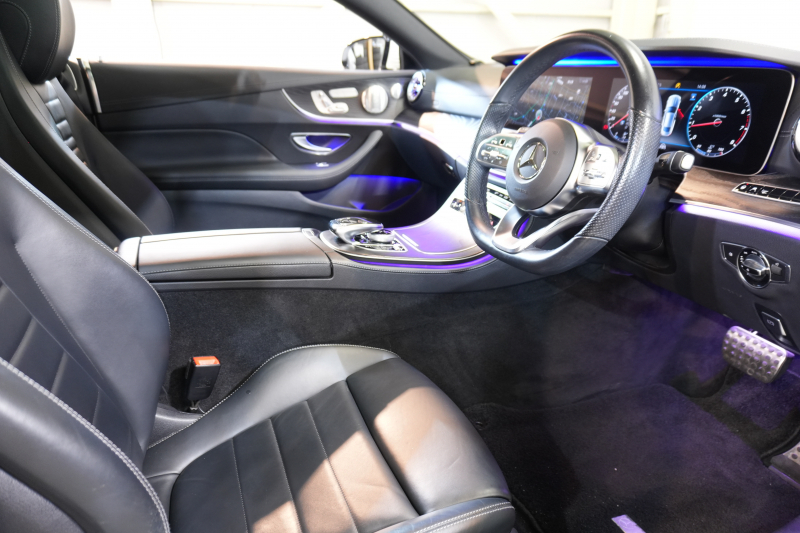 メルセデスベンツ Eクラス E200ｸｰﾍﾟ ｽﾎﾟｰﾂ ﾚｻﾞｰ&ﾚｰﾀﾞｰｾｰﾌﾃｨPKG　中期 黒革 ｼｰﾄﾋｰﾀｰ ﾊﾟﾉﾗﾏSR 純正ﾅﾋﾞTV ﾌﾞﾙﾒｽﾀｰ HUD 360ｶﾒﾗ PTS ﾏﾙﾁﾋﾞｰﾑLED ｴｱﾊﾞﾗﾝｽPKG AMGｴｱﾛ&19AW　2年保証