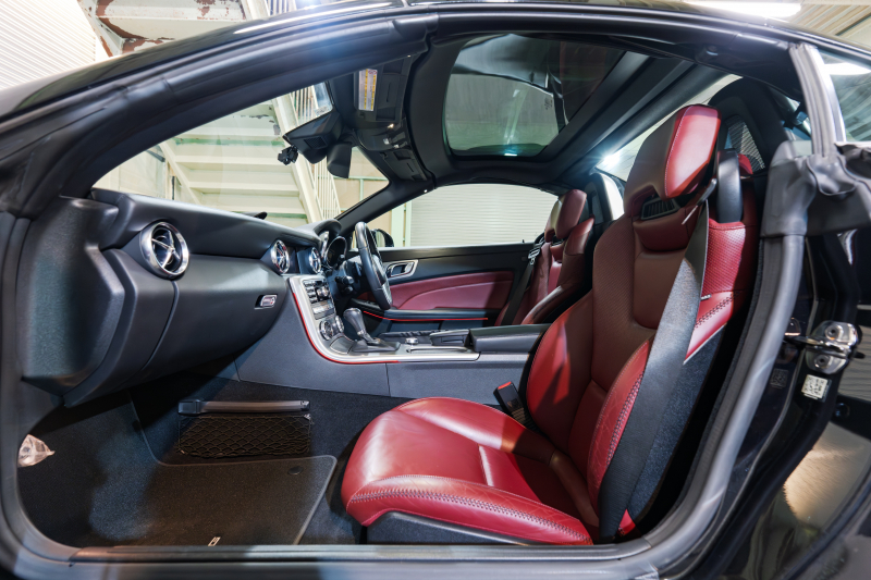メルセデスベンツ SLKクラス SLK350 BL-EF AMGｽﾎﾟｰﾂ&ﾅｯﾊﾟﾌﾙﾚｻﾞｰPKG　赤ﾅｯﾊﾟ革 ｼｰﾄﾋｰﾀｰ ｴｱｽｶｰﾌ 純正ﾅﾋﾞ ﾌﾙｾｸﾞTV 専用ﾃﾞｻﾞｲﾝｷｾﾉﾝﾍｯﾄﾞ ﾀﾞｯｼｭﾎﾞｰﾄﾞｸﾛｯｸ ｱﾝﾋﾞｴﾝﾄﾗｲﾄ AMGｴｱﾛ&18ｲﾝﾁAW　2年保証