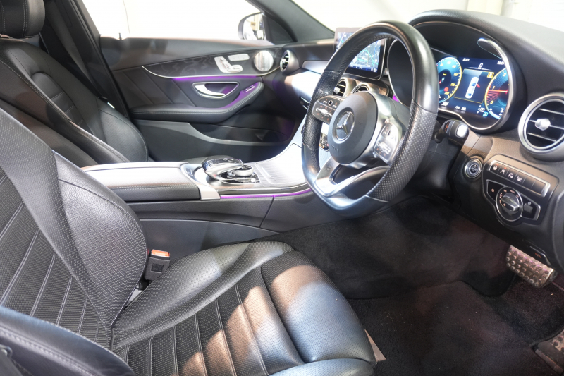 メルセデスベンツ Cクラス C220d ﾛｰﾚｳｽED ﾚｻﾞｰEXC ｽﾎﾟｰﾂﾌﾟﾗｽ&ﾚｰﾀﾞｰｾｰﾌﾃｨPKG　後期 1ｵｰﾅｰ 特別仕様 黒革 ﾋｰﾀｰ&ｸｰﾗｰ ﾊﾟﾉﾗﾏSR 純正ﾅﾋﾞ ﾌﾙｾｸﾞTV 360ｶﾒﾗ ﾌﾞﾙﾒｽﾀｰ ﾏﾙﾁﾋﾞｰﾑLEDﾗｲﾄ HUD 自動ﾄﾗﾝｸ ﾌｯﾄｵｰﾌﾟﾅｰ ｴｱｻｽ AMGｴｱﾛ&18AW　2年保証