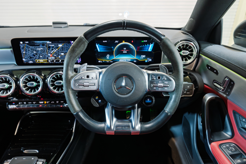 AMG CLAクラス CLA45S 4MATIC+ AMGﾊﾟﾌｫｰﾏﾝｽ&ｱﾄﾞﾊﾞﾝｽﾄﾞPKG　黒赤革 ﾊﾟﾌｫｰﾏﾝｽｼｰﾄ ﾋｰﾀｰ&ｸｰﾗｰ SR MBUXﾅﾋﾞ ﾌﾙｾｸﾞTV 360ｶﾒﾗ AMGﾄﾞﾗｲﾌﾞｺﾝﾄﾛｰﾙｽｲｯﾁ HUD ADVｻｳﾝﾄﾞ ﾏﾙﾁﾋﾞｰﾑLED AMGｴｱﾛ&19ｲﾝﾁAW　2年保証