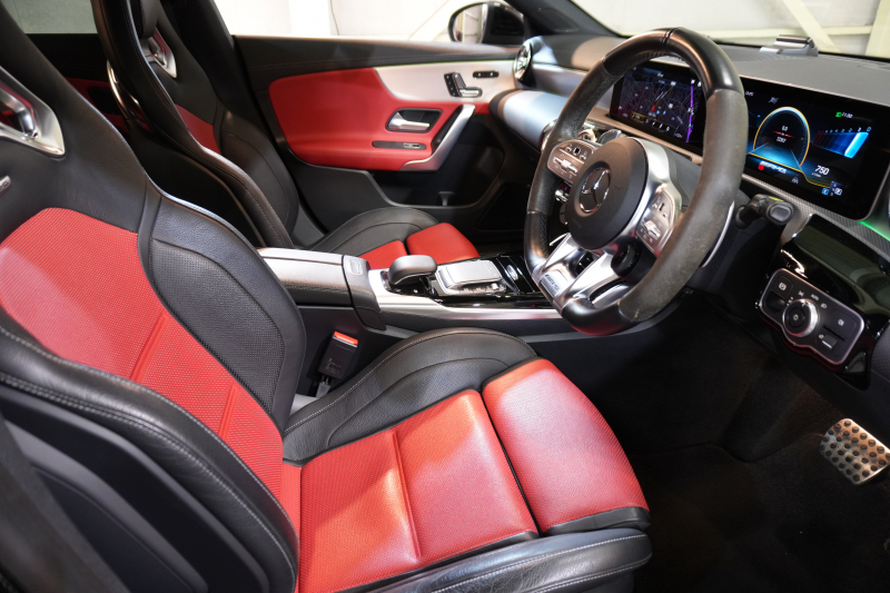 AMG CLAクラス CLA45S 4MATIC+ AMGﾊﾟﾌｫｰﾏﾝｽ&ｱﾄﾞﾊﾞﾝｽﾄﾞPKG　黒赤革 ﾊﾟﾌｫｰﾏﾝｽｼｰﾄ ﾋｰﾀｰ&ｸｰﾗｰ SR MBUXﾅﾋﾞ ﾌﾙｾｸﾞTV 360ｶﾒﾗ AMGﾄﾞﾗｲﾌﾞｺﾝﾄﾛｰﾙｽｲｯﾁ HUD ADVｻｳﾝﾄﾞ ﾏﾙﾁﾋﾞｰﾑLED AMGｴｱﾛ&19ｲﾝﾁAW　2年保証