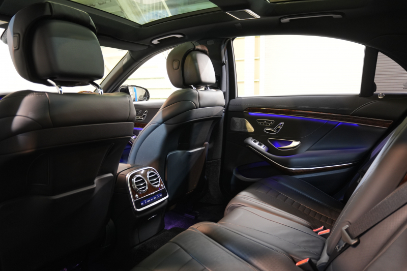 メルセデスベンツ Sクラス S550ﾛﾝｸﾞ ﾚｰﾀﾞｰｾｰﾌﾃｨPKG　黒革 ｼｰﾄﾋｰﾀｰ&ｸｰﾗｰ ﾊﾟﾉﾗﾏSR 純正ﾅﾋﾞ ﾌﾙｾｸﾞTV 360ｶﾒﾗ Burmester 自動ﾄﾗﾝｸ&ﾊﾝｽﾞﾌﾘｰA LEDﾗｲﾄ AMGｴｱﾛ&20ｲﾝﾁAW 2年保証