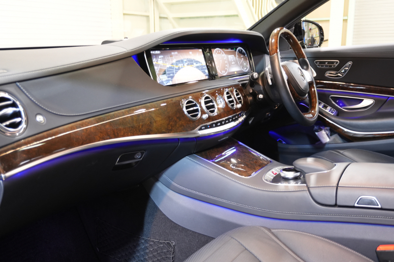 メルセデスベンツ Sクラス S550ﾛﾝｸﾞ ﾚｰﾀﾞｰｾｰﾌﾃｨPKG　黒革 ｼｰﾄﾋｰﾀｰ&ｸｰﾗｰ ﾊﾟﾉﾗﾏSR 純正ﾅﾋﾞ ﾌﾙｾｸﾞTV 360ｶﾒﾗ Burmester 自動ﾄﾗﾝｸ&ﾊﾝｽﾞﾌﾘｰA LEDﾗｲﾄ AMGｴｱﾛ&20ｲﾝﾁAW 2年保証