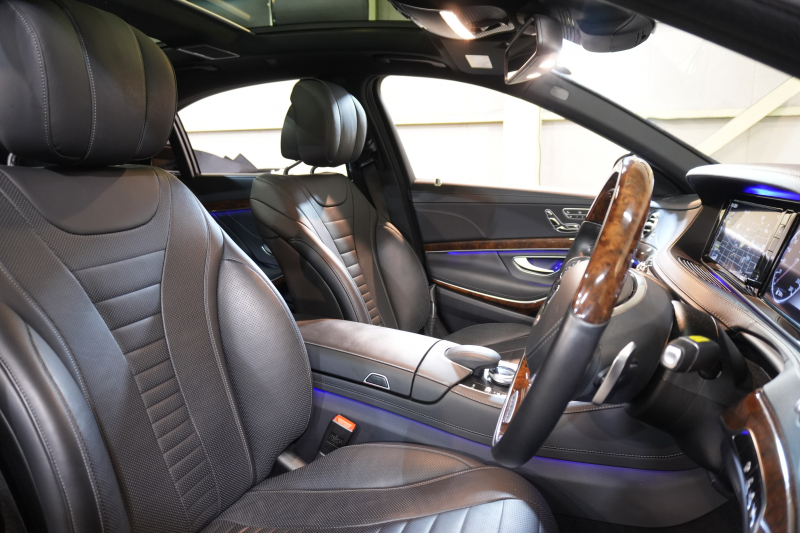 メルセデスベンツ Sクラス S550ﾛﾝｸﾞ ﾚｰﾀﾞｰｾｰﾌﾃｨPKG　黒革 ｼｰﾄﾋｰﾀｰ&ｸｰﾗｰ ﾊﾟﾉﾗﾏSR 純正ﾅﾋﾞ ﾌﾙｾｸﾞTV 360ｶﾒﾗ Burmester 自動ﾄﾗﾝｸ&ﾊﾝｽﾞﾌﾘｰA LEDﾗｲﾄ AMGｴｱﾛ&20ｲﾝﾁAW 2年保証