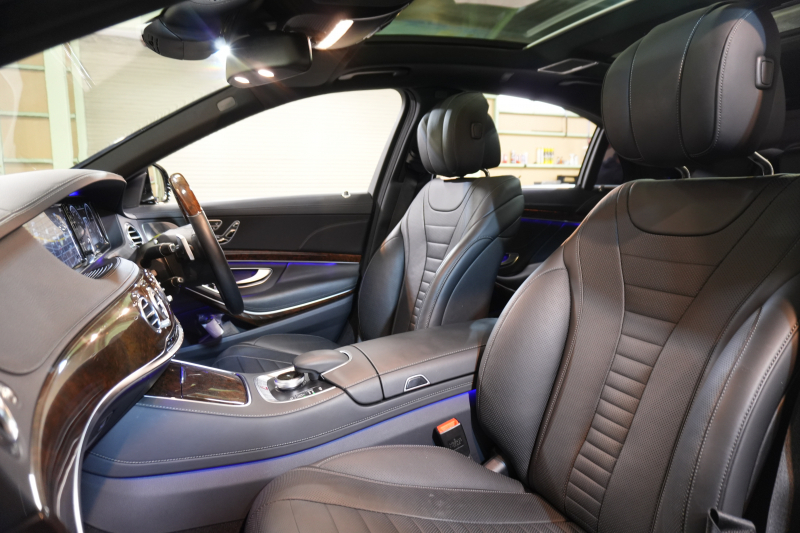 メルセデスベンツ Sクラス S550ﾛﾝｸﾞ ﾚｰﾀﾞｰｾｰﾌﾃｨPKG　黒革 ｼｰﾄﾋｰﾀｰ&ｸｰﾗｰ ﾊﾟﾉﾗﾏSR 純正ﾅﾋﾞ ﾌﾙｾｸﾞTV 360ｶﾒﾗ Burmester 自動ﾄﾗﾝｸ&ﾊﾝｽﾞﾌﾘｰA LEDﾗｲﾄ AMGｴｱﾛ&20ｲﾝﾁAW 2年保証