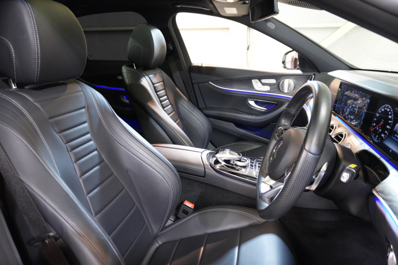 メルセデスベンツ Eクラス E250 ﾚｻﾞｰｴｸｽｸﾙｰｼﾌﾞ&ﾚｰﾀﾞｰｾｰﾌﾃｨPKG　黒ﾅｯﾊﾟ革 ｼｰﾄﾋｰﾀｰ SR 純正ﾅﾋﾞ ﾌﾙｾｸﾞTV CarPlay Burmester 360ｶﾒﾗ ﾏﾙﾁﾋﾞｰﾑLED 自動Rｹﾞｰﾄ ﾊﾝｽﾞﾌﾘｰA AMGｴｱﾛ&19AW　2年保証