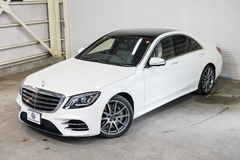 メルセデスベンツ Sクラス S450ｴｸｽｸﾙｰｼﾌﾞ AMGﾗｲﾝﾌﾟﾗｽ  ﾚｰﾀﾞｰSP　後期 黒革 ﾊﾟﾉﾗﾏSR ﾅﾋﾞTV 360ｶﾒ ﾌﾞﾙﾒｽﾀｰ ﾍｯﾄﾞｱｯﾌﾟD ｿﾌﾄﾄﾞｱｸﾛｰｼﾞｬｰ 自動ﾄﾗﾝｸ  ﾜｲﾔﾚｽﾁｬｰｼﾞ ｴｱﾊﾞﾗﾝｽPKG　2年保証