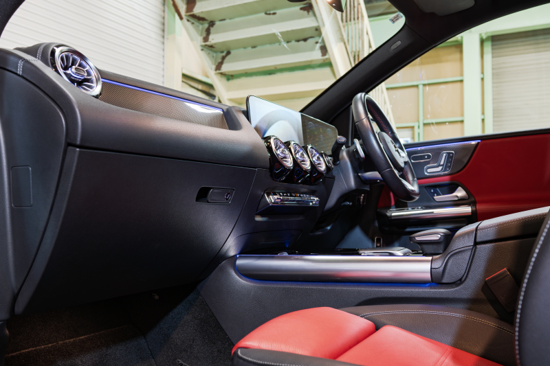 メルセデスベンツ Bクラス B180 AMGﾚｻﾞｰEXC&ｱﾄﾞﾊﾞﾝｽﾄﾞ&ﾅﾋﾞｹﾞｰｼｮﾝ&ﾚｰﾀﾞｰｾｰﾌﾃｨPKG　赤黒革 ｼｰﾄﾋｰﾀｰ SR MBUXﾅﾋﾞ ﾌﾙｾｸﾞTV 360ｶﾒﾗ PTS ﾏﾙﾁﾋﾞｰﾑLED 自動Rｹﾞｰﾄ&ﾊﾝｽﾞﾌﾘｰA AMGｴｱﾛ&18AW　2年保証