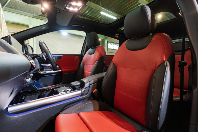 メルセデスベンツ Bクラス B180 AMGﾚｻﾞｰEXC&ｱﾄﾞﾊﾞﾝｽﾄﾞ&ﾅﾋﾞｹﾞｰｼｮﾝ&ﾚｰﾀﾞｰｾｰﾌﾃｨPKG　赤黒革 ｼｰﾄﾋｰﾀｰ SR MBUXﾅﾋﾞ ﾌﾙｾｸﾞTV 360ｶﾒﾗ PTS ﾏﾙﾁﾋﾞｰﾑLED 自動Rｹﾞｰﾄ&ﾊﾝｽﾞﾌﾘｰA AMGｴｱﾛ&18AW　2年保証