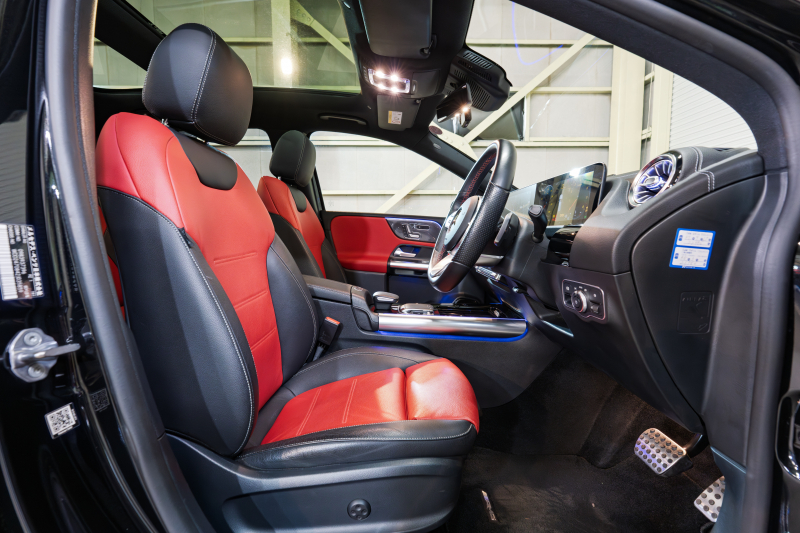 メルセデスベンツ Bクラス B180 AMGﾚｻﾞｰEXC&ｱﾄﾞﾊﾞﾝｽﾄﾞ&ﾅﾋﾞｹﾞｰｼｮﾝ&ﾚｰﾀﾞｰｾｰﾌﾃｨPKG　赤黒革 ｼｰﾄﾋｰﾀｰ SR MBUXﾅﾋﾞ ﾌﾙｾｸﾞTV 360ｶﾒﾗ PTS ﾏﾙﾁﾋﾞｰﾑLED 自動Rｹﾞｰﾄ&ﾊﾝｽﾞﾌﾘｰA AMGｴｱﾛ&18AW　2年保証