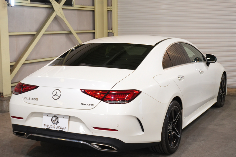 メルセデスベンツ CLS CLS450 4MATIC ｽﾎﾟｰﾂ ｴｸｽｸﾙｰｼﾌﾞ&ﾚｰﾀﾞｰｾｰﾌﾃｨPKG　1ｵｰﾅｰ ISG搭載 黒革 ﾋｰﾀｰ&ｸｰﾗｰ ﾀﾞｲﾅﾐｯｸｼｰﾄ SR 純正ﾅﾋﾞ ﾌﾙｾｸﾞTV CarPlay Buremester HUD ﾘﾗｸｾﾞｰｼｮﾝ機能 AMGｴｱﾛ&19AW　2年保証