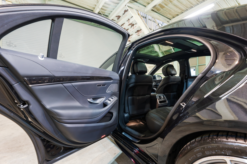 メルセデスベンツ Sクラス S400d AMGﾗｲﾝﾌﾟﾗｽ ﾚｻﾞｰｴｸｽｸﾙｰｼﾌﾞ&ﾚｰﾀﾞｰｾｰﾌﾃｨPKG　後期 黒ﾅｯﾊﾟ革 ﾋｰﾀｰ&ｸｰﾗｰ ﾊﾟﾉﾗﾏSR ﾅﾋﾞTV 360ｶﾒﾗ HUD CarPlay ﾀﾞｲﾅﾐｯｸｼｰﾄ ﾘﾗｸｾﾞｰｼｮﾝ機能 ｴｱﾊﾞﾗﾝｽP ﾏﾙﾁﾋﾞｰﾑLED AMGｴｱﾛ&20AW　2年保証