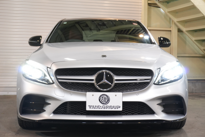 AMG Cクラス C43 4MATIC ﾚｰﾀﾞｰSP　後期 赤革 ｼｰﾄﾋｰﾀｰ ﾊﾟﾉﾗﾏSR ﾅﾋﾞTV CarPlay ﾍｯﾄﾞｱｯﾌﾟD ﾌﾞﾙﾒｽﾀｰ Bｶﾒﾗ 自動ﾄﾗﾝｸ&ﾊﾝｽﾞﾌﾘｰA ｴｱﾊﾞﾗﾝｽPKG 19ｲﾝﾁAW　2年保証