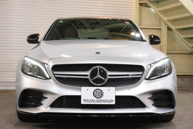 AMG Cクラス C43 4MATIC ﾚｰﾀﾞｰSP　後期 赤革 ｼｰﾄﾋｰﾀｰ ﾊﾟﾉﾗﾏSR ﾅﾋﾞTV CarPlay ﾍｯﾄﾞｱｯﾌﾟD ﾌﾞﾙﾒｽﾀｰ Bｶﾒﾗ 自動ﾄﾗﾝｸ&ﾊﾝｽﾞﾌﾘｰA ｴｱﾊﾞﾗﾝｽPKG 19ｲﾝﾁAW　2年保証