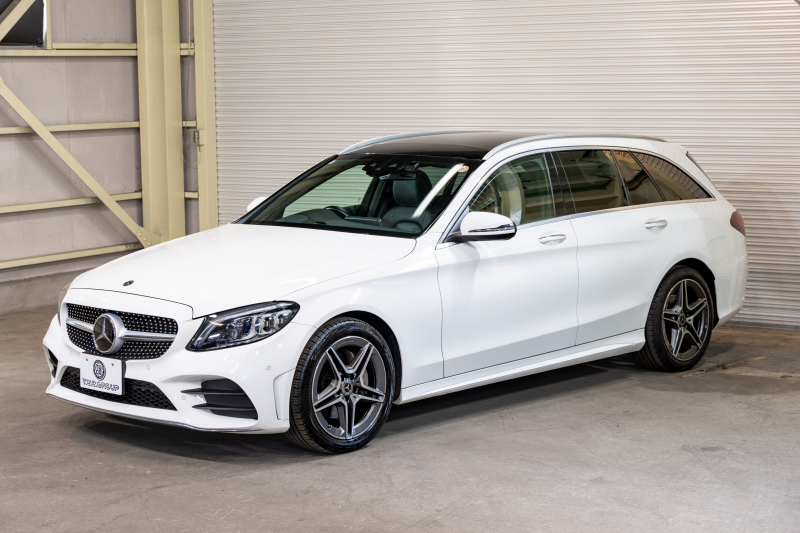 メルセデスベンツ Cクラス C200 4MATIC ﾜｺﾞﾝ ﾛｰﾚｳｽED ｽﾎﾟｰﾂﾌﾟﾗｽPKG　BSG搭載 後期 黒革 ﾊﾟﾉﾗﾏSR 純正ﾅﾋﾞ ﾌﾙｾｸﾞ Bｶﾒ ﾍｯﾄﾞｱｯﾌﾟD 自動ﾄﾗﾝｸ ﾌｯﾄｵｰﾌﾟﾅｰ AMGｴｱﾛ＆18ｲﾝﾁAW　2年保証