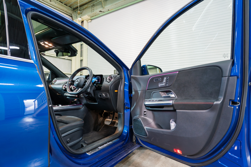 メルセデスベンツ Bクラス B180 BSG搭載 AMGﾗｲﾝPKG ｱﾄﾞﾊﾞﾝｽﾄﾞ&ﾅﾋﾞｹﾞｰｼｮﾝ&ﾚｰﾀﾞｰｾｰﾌﾃｨPKG　後期 Newﾃﾞｻﾞｲﾝｽﾃｱ 1ｵﾅ 黒半革 ﾊﾟﾉSR MBUXﾅﾋﾞ ﾌﾙｾｸﾞ 360ｶﾒﾗ ﾍｯﾄﾞｱｯﾌﾟD 自動ﾃｰﾙｹﾞｰﾄ LEDﾍｯﾄﾞﾗｲﾄ ｼｰﾄﾋｰﾀｰ　2年保証