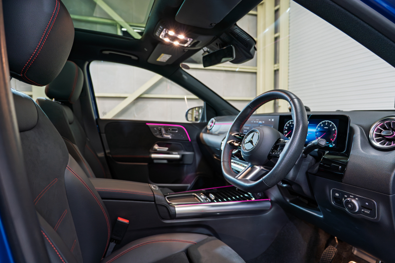 メルセデスベンツ Bクラス B180 BSG搭載 AMGﾗｲﾝPKG ｱﾄﾞﾊﾞﾝｽﾄﾞ&ﾅﾋﾞｹﾞｰｼｮﾝ&ﾚｰﾀﾞｰｾｰﾌﾃｨPKG　後期 Newﾃﾞｻﾞｲﾝｽﾃｱ 1ｵﾅ 黒半革 ﾊﾟﾉSR MBUXﾅﾋﾞ ﾌﾙｾｸﾞ 360ｶﾒﾗ ﾍｯﾄﾞｱｯﾌﾟD 自動ﾃｰﾙｹﾞｰﾄ LEDﾍｯﾄﾞﾗｲﾄ ｼｰﾄﾋｰﾀｰ　2年保証