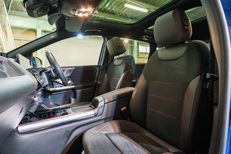 メルセデスベンツ Bクラス B180 BSG搭載 AMGﾗｲﾝPKG ｱﾄﾞﾊﾞﾝｽﾄﾞ&ﾅﾋﾞｹﾞｰｼｮﾝ&ﾚｰﾀﾞｰｾｰﾌﾃｨPKG　後期 Newﾃﾞｻﾞｲﾝｽﾃｱ 1ｵﾅ 黒半革 ﾊﾟﾉSR MBUXﾅﾋﾞ ﾌﾙｾｸﾞ 360ｶﾒﾗ ﾍｯﾄﾞｱｯﾌﾟD 自動ﾃｰﾙｹﾞｰﾄ LEDﾍｯﾄﾞﾗｲﾄ ｼｰﾄﾋｰﾀｰ　2年保証