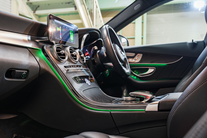 メルセデスベンツ Cクラス C220d ﾜｺﾞﾝ AVG AMGﾗｲﾝ ﾚｰﾀﾞｰSP　後期 黒革 ﾅﾋﾞTV Bｶﾒ AIRｻｽ LEDﾍｯﾄﾞﾗｲﾄ ACC BSM LCW　2年保証