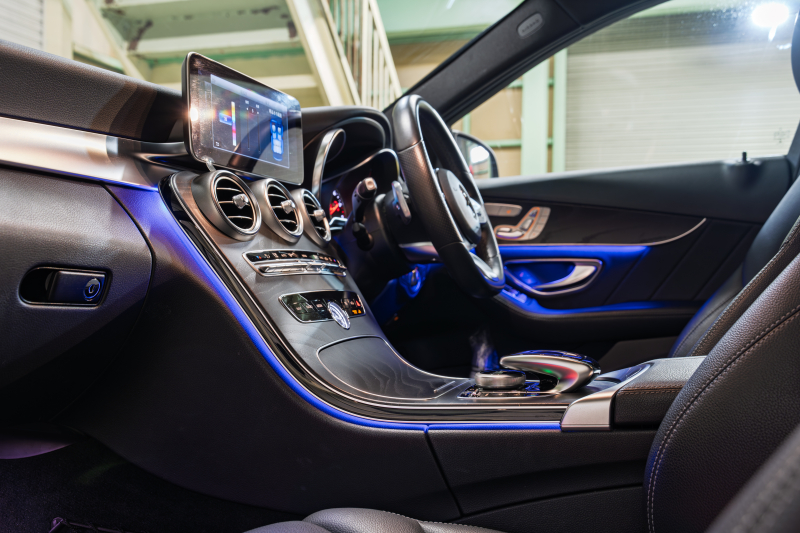 メルセデスベンツ Cクラス C220d ﾜｺﾞﾝ AVG AMGﾗｲﾝ ﾚｰﾀﾞｰSP　後期 黒革 ﾅﾋﾞTV Bｶﾒ AIRｻｽ LEDﾍｯﾄﾞﾗｲﾄ ACC BSM LCW　2年保証