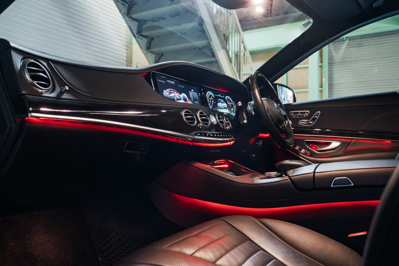 メルセデスベンツ Sクラス S550ﾛﾝｸﾞ ﾚｰﾀﾞｰｾｰﾌﾃｨPKG　黒革 ｼｰﾄﾋｰﾀｰ&ｸｰﾗｰ ﾗﾝﾊﾞｰ ﾊﾟﾉﾗﾏSR 純正ﾅﾋﾞ ﾌﾙｾｸﾞTV 360ｶﾒﾗ Burmester 自動ﾄﾗﾝｸ&ﾊﾝｽﾞﾌﾘｰA LEDﾗｲﾄ AMGｴｱﾛ&20ｲﾝﾁAW　2年保証