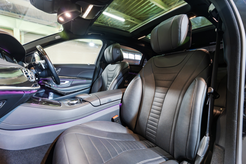 メルセデスベンツ Sクラス S550ﾛﾝｸﾞ ﾚｰﾀﾞｰｾｰﾌﾃｨPKG　黒革 ｼｰﾄﾋｰﾀｰ&ｸｰﾗｰ ﾗﾝﾊﾞｰ ﾊﾟﾉﾗﾏSR 純正ﾅﾋﾞ ﾌﾙｾｸﾞTV 360ｶﾒﾗ Burmester 自動ﾄﾗﾝｸ&ﾊﾝｽﾞﾌﾘｰA LEDﾗｲﾄ AMGｴｱﾛ&20ｲﾝﾁAW　2年保証