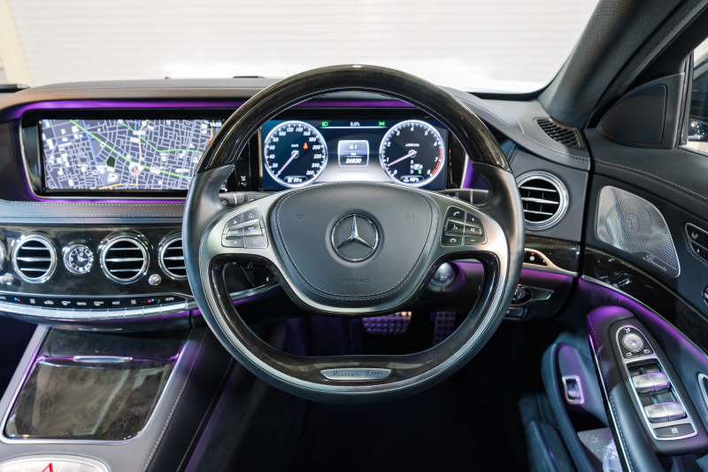 メルセデスベンツ Sクラス S550ﾛﾝｸﾞ ﾚｰﾀﾞｰｾｰﾌﾃｨPKG　黒革 ｼｰﾄﾋｰﾀｰ&ｸｰﾗｰ ﾗﾝﾊﾞｰ ﾊﾟﾉﾗﾏSR 純正ﾅﾋﾞ ﾌﾙｾｸﾞTV 360ｶﾒﾗ Burmester 自動ﾄﾗﾝｸ&ﾊﾝｽﾞﾌﾘｰA LEDﾗｲﾄ AMGｴｱﾛ&20ｲﾝﾁAW　2年保証