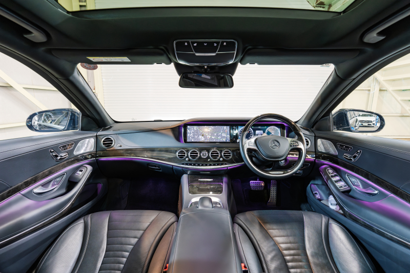 メルセデスベンツ Sクラス S550ﾛﾝｸﾞ ﾚｰﾀﾞｰｾｰﾌﾃｨPKG　黒革 ｼｰﾄﾋｰﾀｰ&ｸｰﾗｰ ﾗﾝﾊﾞｰ ﾊﾟﾉﾗﾏSR 純正ﾅﾋﾞ ﾌﾙｾｸﾞTV 360ｶﾒﾗ Burmester 自動ﾄﾗﾝｸ&ﾊﾝｽﾞﾌﾘｰA LEDﾗｲﾄ AMGｴｱﾛ&20ｲﾝﾁAW　2年保証