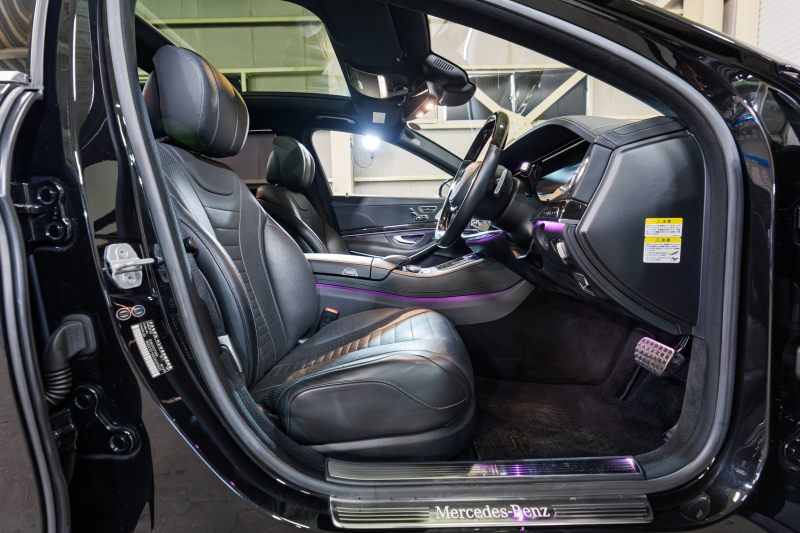 メルセデスベンツ Sクラス S550ﾛﾝｸﾞ ﾚｰﾀﾞｰｾｰﾌﾃｨPKG　黒革 ｼｰﾄﾋｰﾀｰ&ｸｰﾗｰ ﾗﾝﾊﾞｰ ﾊﾟﾉﾗﾏSR 純正ﾅﾋﾞ ﾌﾙｾｸﾞTV 360ｶﾒﾗ Burmester 自動ﾄﾗﾝｸ&ﾊﾝｽﾞﾌﾘｰA LEDﾗｲﾄ AMGｴｱﾛ&20ｲﾝﾁAW　2年保証