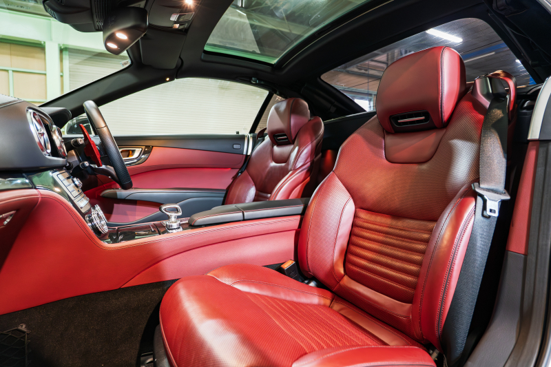 メルセデスベンツ SLクラス SL400 ﾚｰﾀﾞｰｾｰﾌﾃｨPKG　後期 赤革 ｼｰﾄﾋｰﾀｰ ﾍﾞﾝﾁﾚｰﾀｰ ｴｱｽｶｰﾌ 純正ﾅﾋﾞ ﾌﾙｾｸﾞTV ABCｻｽﾍﾟﾝｼｮﾝ 自動Rｹﾞｰﾄ LEDﾍｯﾄﾞﾗｲﾄ ACC AMGｴｱﾛ&BBS19ｲﾝﾁAW 　2年保証