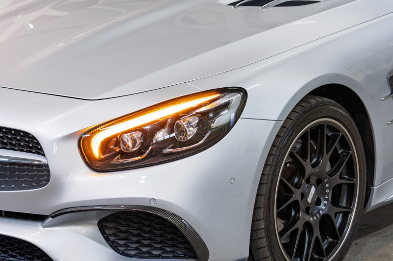 メルセデスベンツ SLクラス SL400 ﾚｰﾀﾞｰｾｰﾌﾃｨPKG　後期 赤革 ｼｰﾄﾋｰﾀｰ ﾍﾞﾝﾁﾚｰﾀｰ ｴｱｽｶｰﾌ 純正ﾅﾋﾞ ﾌﾙｾｸﾞTV ABCｻｽﾍﾟﾝｼｮﾝ 自動Rｹﾞｰﾄ LEDﾍｯﾄﾞﾗｲﾄ ACC AMGｴｱﾛ&BBS19ｲﾝﾁAW 　2年保証