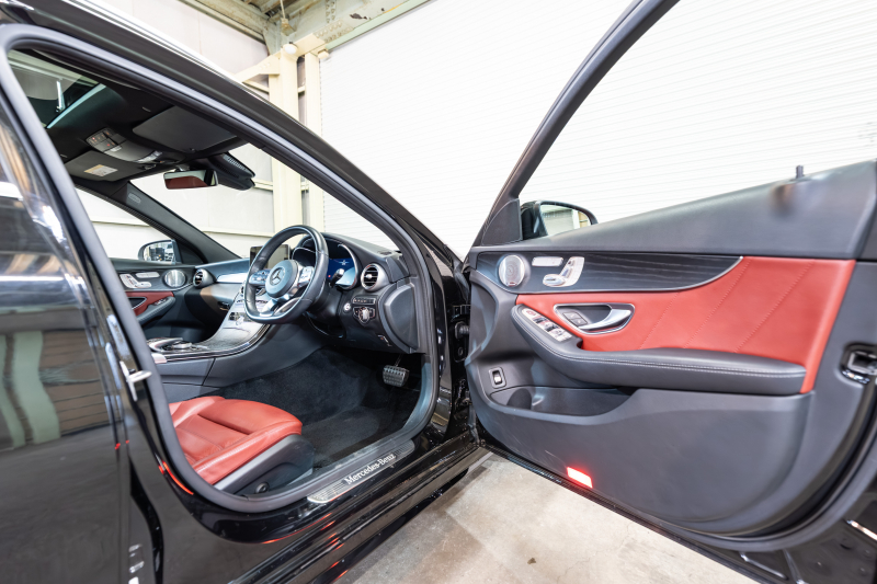 メルセデスベンツ Cクラス C200 ﾜｺﾞﾝ ﾚｻﾞｰEXC&ﾚｰﾀﾞｰｾｰﾌﾃｨPKG　後期 赤革 ｻﾝﾙｰﾌ ｼｰﾄﾋｰﾀｰ 純正ﾅﾋﾞ ﾌﾙｾｸﾞTV ﾌﾞﾙﾒｽﾀｰ CarPlay ﾍｯﾄﾞｱｯﾌﾟD Bｶﾒﾗ ﾏﾙﾁﾋﾞｰﾑLED  AMGｴｱﾛ&18ｲﾝﾁAW　2年保証