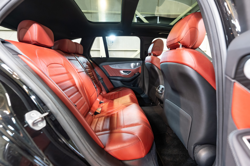 メルセデスベンツ Cクラス C200 ﾜｺﾞﾝ ﾚｻﾞｰEXC&ﾚｰﾀﾞｰｾｰﾌﾃｨPKG　後期 赤革 ｻﾝﾙｰﾌ ｼｰﾄﾋｰﾀｰ 純正ﾅﾋﾞ ﾌﾙｾｸﾞTV ﾌﾞﾙﾒｽﾀｰ CarPlay ﾍｯﾄﾞｱｯﾌﾟD Bｶﾒﾗ ﾏﾙﾁﾋﾞｰﾑLED  AMGｴｱﾛ&18ｲﾝﾁAW　2年保証