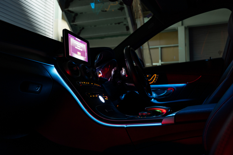 メルセデスベンツ Cクラス C220d ﾜｺﾞﾝ ﾛｰﾚｳｽED AMGﾗｲﾝ ﾚｰﾀﾞｰｾｰﾌﾃｨPKG　黒革 ｼｰﾄﾋｰﾀｰ 純正ﾅﾋﾞ ﾌﾙｾｸﾞTV BT Bｶﾒﾗ LEDﾍｯﾄﾞ ｴｱｻｽ 自動Rｹﾞｰﾄ AMGｴｱﾛ&18ｲﾝﾁAW　2年保証