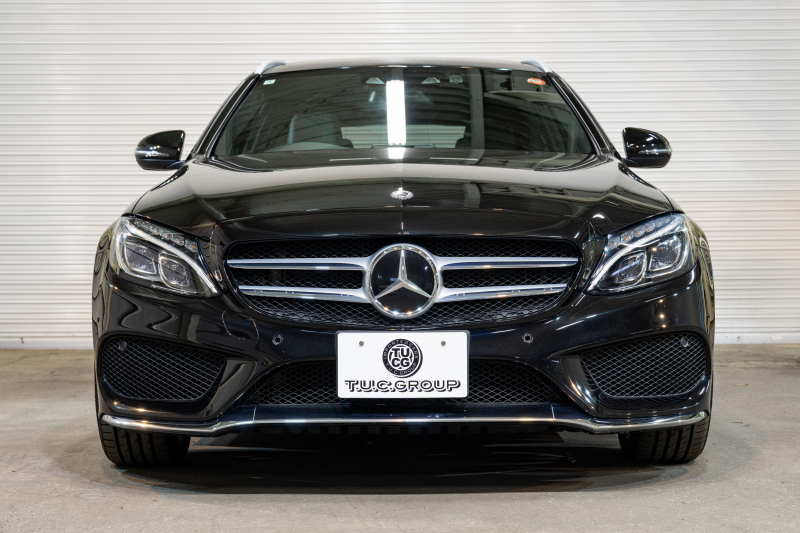 メルセデスベンツ Cクラス C220d ﾜｺﾞﾝ ﾛｰﾚｳｽED AMGﾗｲﾝ ﾚｰﾀﾞｰｾｰﾌﾃｨPKG　黒革 ｼｰﾄﾋｰﾀｰ 純正ﾅﾋﾞ ﾌﾙｾｸﾞTV BT Bｶﾒﾗ LEDﾍｯﾄﾞ ｴｱｻｽ 自動Rｹﾞｰﾄ AMGｴｱﾛ&18ｲﾝﾁAW　2年保証