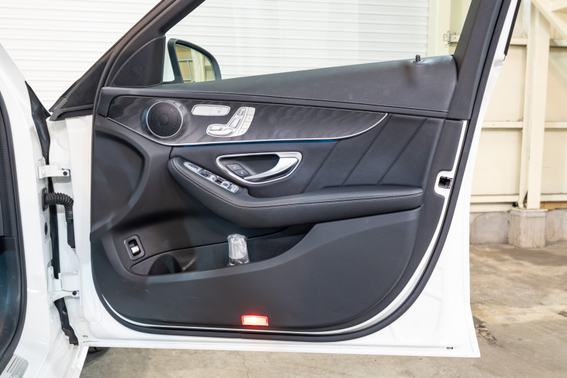 メルセデスベンツ Cクラス C200ﾜｺﾞﾝ ｽﾎﾟｰﾂ ﾚｰﾀﾞｰｾｰﾌﾃｨPKG　黒革 ｼｰﾄﾋｰﾀｰ HDDﾅﾋﾞ 純正ﾅﾋﾞ ﾌﾙｾｸﾞTV BT Bｶﾒﾗ LEDﾍｯﾄﾞ 自動Rｹﾞｰﾄ AMGｴｱﾛ&18ｲﾝﾁAW　2年保証付