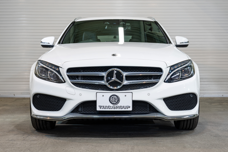 メルセデスベンツ Cクラス C200ﾜｺﾞﾝ ｽﾎﾟｰﾂ ﾚｰﾀﾞｰｾｰﾌﾃｨPKG　黒革 ｼｰﾄﾋｰﾀｰ HDDﾅﾋﾞ 純正ﾅﾋﾞ ﾌﾙｾｸﾞTV BT Bｶﾒﾗ LEDﾍｯﾄﾞ 自動Rｹﾞｰﾄ AMGｴｱﾛ&18ｲﾝﾁAW　2年保証付