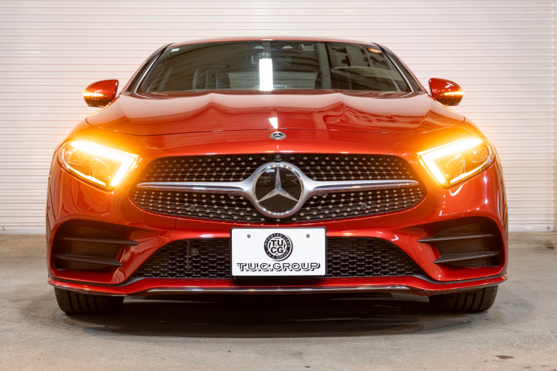 メルセデスベンツ CLS CLS450 4MATIC ｽﾎﾟｰﾂ ｴｸｽｸﾙｰｼﾌﾞ&ﾚｰﾀﾞｰｾｰﾌﾃｨPKG　ISG搭載 中期 ACC 黒赤ﾅｯﾊﾟ革 ﾋｰﾀｰ&ｸｰﾗｰ ﾀﾞｲﾅﾐｯｸｼｰﾄ SR 純正ﾅﾋﾞ ﾌﾙｾｸﾞTV CarPlay Buremester ﾘﾗｸｾﾞｰｼｮﾝ機能 AMGｴｱﾛ&19AW　2年保証付