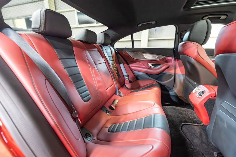 メルセデスベンツ CLS CLS450 4MATIC ｽﾎﾟｰﾂ ｴｸｽｸﾙｰｼﾌﾞ&ﾚｰﾀﾞｰｾｰﾌﾃｨPKG　ISG搭載 中期 ACC 黒赤ﾅｯﾊﾟ革 ﾋｰﾀｰ&ｸｰﾗｰ ﾀﾞｲﾅﾐｯｸｼｰﾄ SR 純正ﾅﾋﾞ ﾌﾙｾｸﾞTV CarPlay Buremester ﾘﾗｸｾﾞｰｼｮﾝ機能 AMGｴｱﾛ&19AW　2年保証付