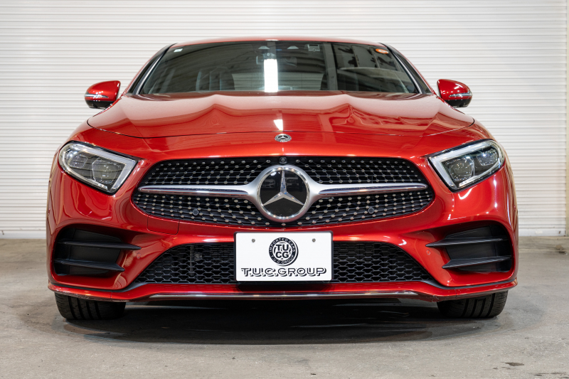 メルセデスベンツ CLS CLS450 4MATIC ｽﾎﾟｰﾂ ｴｸｽｸﾙｰｼﾌﾞ&ﾚｰﾀﾞｰｾｰﾌﾃｨPKG　ISG搭載 中期 ACC 黒赤ﾅｯﾊﾟ革 ﾋｰﾀｰ&ｸｰﾗｰ ﾀﾞｲﾅﾐｯｸｼｰﾄ SR 純正ﾅﾋﾞ ﾌﾙｾｸﾞTV CarPlay Buremester ﾘﾗｸｾﾞｰｼｮﾝ機能 AMGｴｱﾛ&19AW　2年保証付