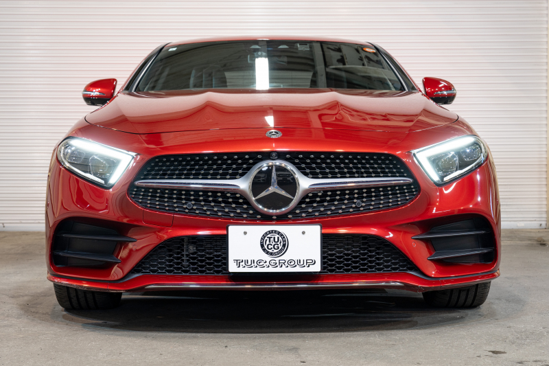 メルセデスベンツ CLS CLS450 4MATIC ｽﾎﾟｰﾂ ｴｸｽｸﾙｰｼﾌﾞ&ﾚｰﾀﾞｰｾｰﾌﾃｨPKG　ISG搭載 中期 ACC 黒赤ﾅｯﾊﾟ革 ﾋｰﾀｰ&ｸｰﾗｰ ﾀﾞｲﾅﾐｯｸｼｰﾄ SR 純正ﾅﾋﾞ ﾌﾙｾｸﾞTV CarPlay Buremester ﾘﾗｸｾﾞｰｼｮﾝ機能 AMGｴｱﾛ&19AW　2年保証付