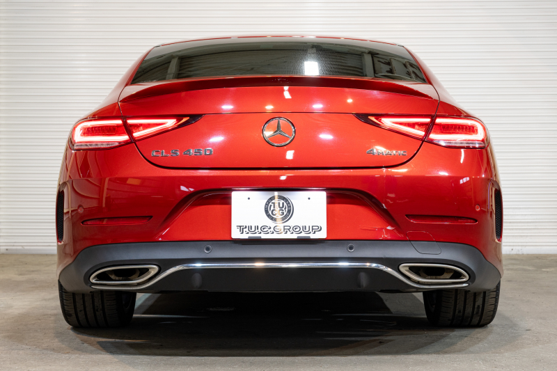 メルセデスベンツ CLS CLS450 4MATIC ｽﾎﾟｰﾂ ｴｸｽｸﾙｰｼﾌﾞ&ﾚｰﾀﾞｰｾｰﾌﾃｨPKG　ISG搭載 中期 ACC 黒赤ﾅｯﾊﾟ革 ﾋｰﾀｰ&ｸｰﾗｰ ﾀﾞｲﾅﾐｯｸｼｰﾄ SR 純正ﾅﾋﾞ ﾌﾙｾｸﾞTV CarPlay Buremester ﾘﾗｸｾﾞｰｼｮﾝ機能 AMGｴｱﾛ&19AW　2年保証付